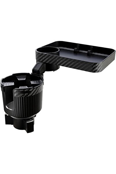 Generic Cup Holder Expander for Car Car Tray Multifunctional Cup Holder Tray with 360° Rotating Table Adjus