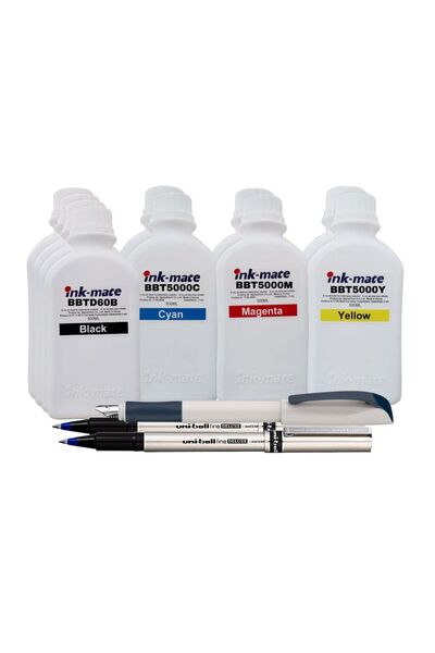 Ink-mate Set Cerneala Compatibil Brother 4x500ml BTD60BK Negru, 2x500ml BT5000C Cyan, 2x500ml BT5000