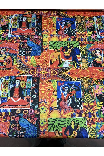 çataloğlu tekstil قماش بوب آرت منقوش للتنجيد، مناسب للأرائك والحقائب وغيرها