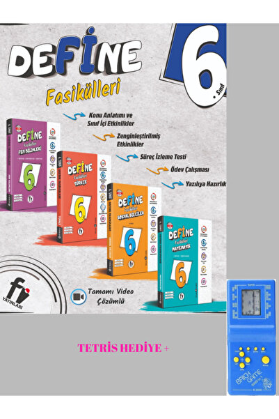 Fi Yayınları 6 Sınıf Define Fasikül Set + TETRİS HEDİYELİ
