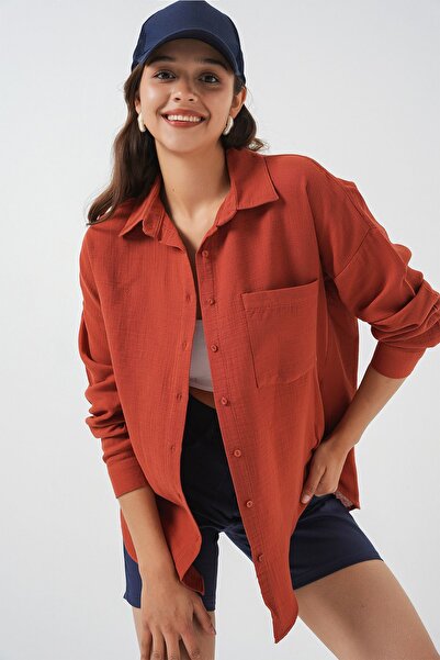 Hiccup Bdart Oversized Long Sleeve Button down Shirt