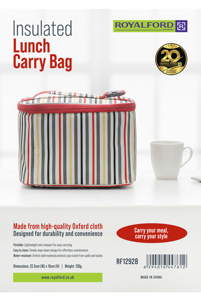 ROYALFORD Lunch Box Insulated Lunch Bag RF12928 Large Cooler Tote Bag Assorted Colors