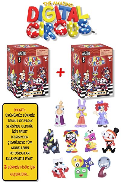 TOYFEST 2 Pcs Amazing Digital Circus All Star Mini Figure 5 cm 2 Surprise Characters Come in Each Box