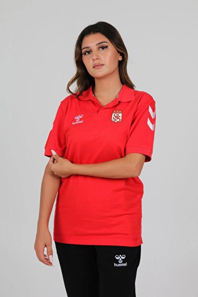 hummel Armin Cotton Polo Neck T-Shirt Red Sivasspor