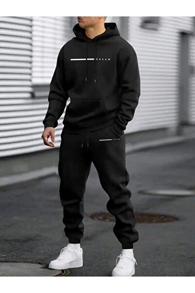 puolikuu Σετ αθλητικής φόρμας Sweatshirt Jogger - Oversize Hoodie με στάμπα μ...