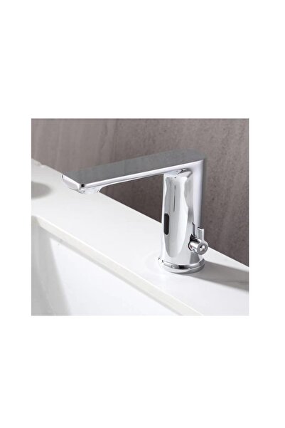 Trendy's Μπαταρία νιπτήρα TRENDY'S με αισθητήρα, έξυπνη με μίξερ, DC6V γυαλιστερό χρώμιο, KD8898C