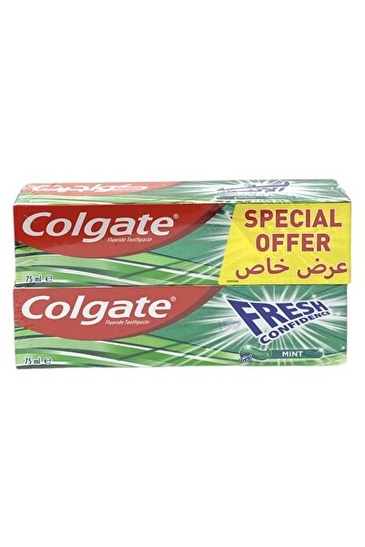 Vatika معجون أسنان كولجيت كونفيدنس مينت، 2 × 75 مل