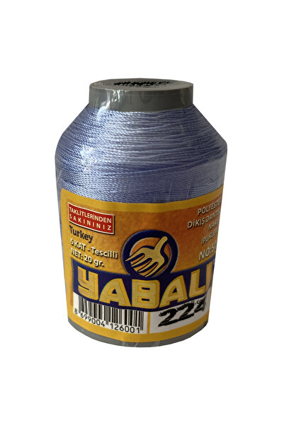 Yabalı Polyester Dikiş Dantel Nakış İpi 224 Lavanta 20 Gram 6 Kat No: 50
