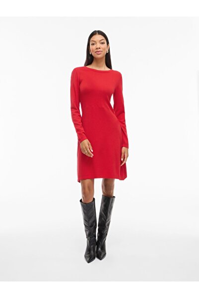 VILA Minikleid VIHELLIE Langärmeliges