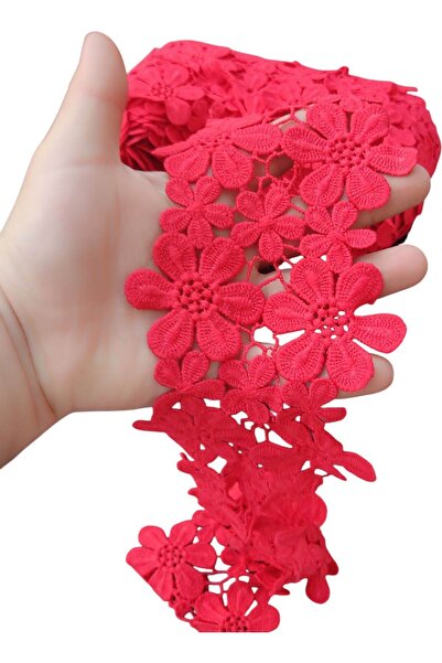 DUAYEN GÜPÜR DANTEL ÇİÇEK ARA MODEL HARİKA DESEN 1 METRE