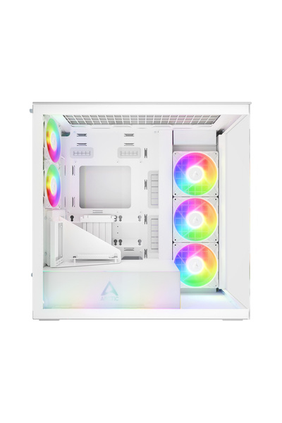 Arctic Skříň Xtender VG, MiddleTower, E-ATX, včetně rozšiřujícího panelu PCIe, bílá