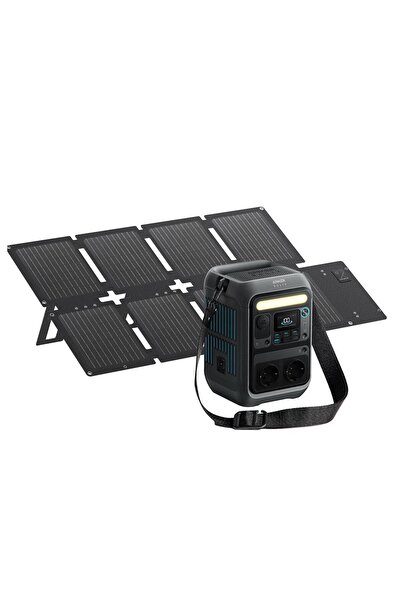 Anker Solıx C300X Ac Taşınabilir Güç Kaynağı + PS60 Taşınabilir Güneş Paneli - B1723