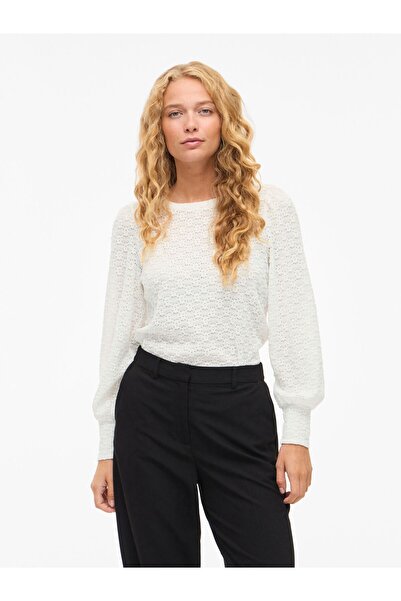 VILA Oberteil mit langen Ärmeln VISILLA Rundhals