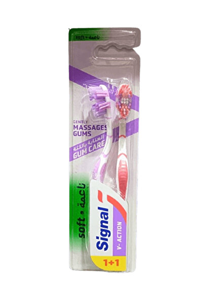 ARKO Signal Toothbrush Gum Care Soft, 1+1