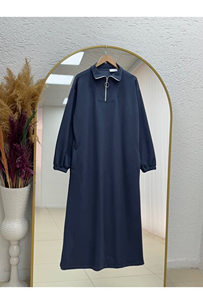 BENAHOLL Φόρεμα Camyla με ζιβάγκο με μισό φερμουάρ-PE2022 Ανθρακί