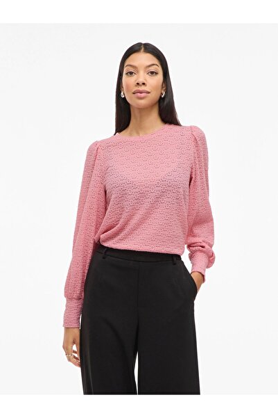 VILA Oberteil mit langen Ärmeln VISILLA Rundhals