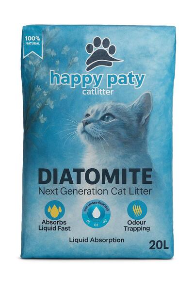 HAPPY PATY DİATOMİT KEDİ KUMU 20 LT