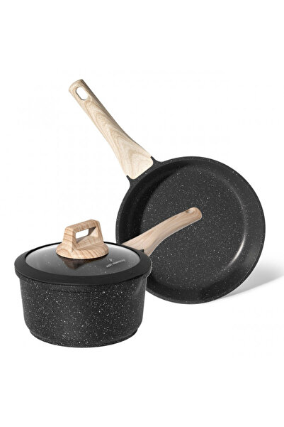 Just Perfecto Set tigaie și caserolă JL-43, 2 buc., strat de marmură, fără PF...
