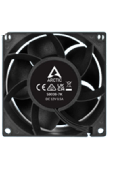 Arctic Ventilátor skříně, 80 mm, 10 000 ot./min, dvojité ložisko, PWM regulace, balení po 4 kusech