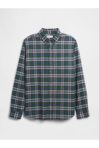 GAP Erkek Yeşil Standard Fit Oxford Gömlek
