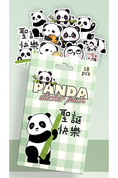 synshop Panda 18 bucăți autocolante în cutie