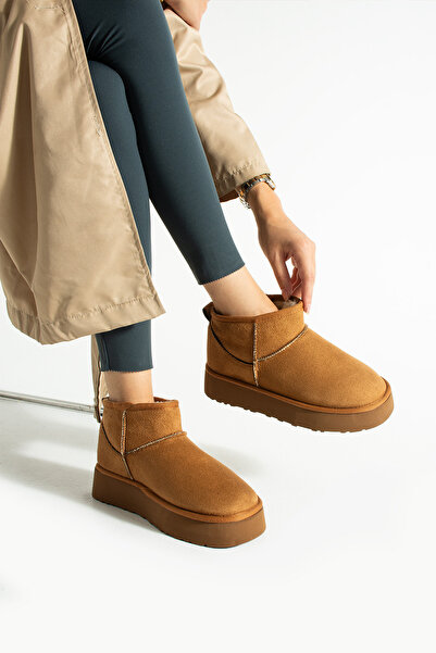 nevanın pabuçları Tarya içi kürklü kalın taban rahat kalıp kadın bot