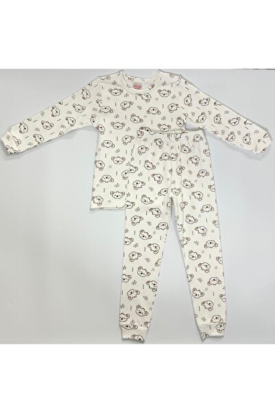 EnBy Kids %100 Pamuk Koala Desenli Manşetli Çocuk Pijama Takımı