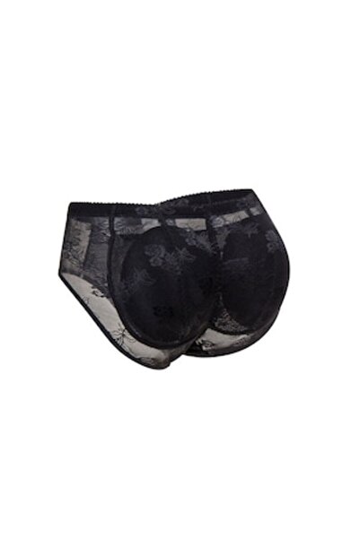 Doty Shaping Briefs with Push-Up Secret Pump, Elegant Lace Design, Size S, Black,