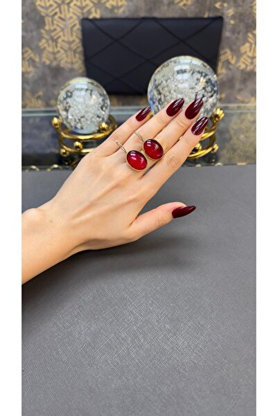 Gümüşhanesi Lal taşlı otantik gümüş küpe