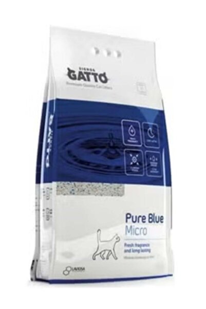 signor gatto رمل قطط مايكرو بلو بيور 10 لتر