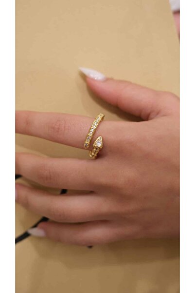 Jerie Snake Model Zircon Stone Adjustable Ring