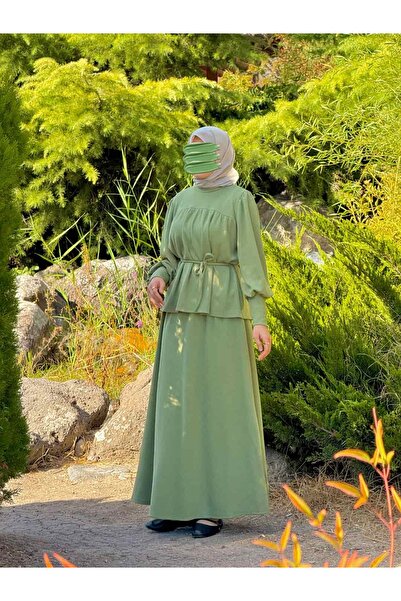 Nissra Ankanoor Knitted Robe and Skirt Set Anka255104