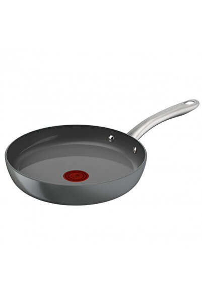 TEFAL Frying pan C4240443 +, 24 cm, Ceramic coating, Thermo-Signal&Fusion,Spot, Induction, Gray