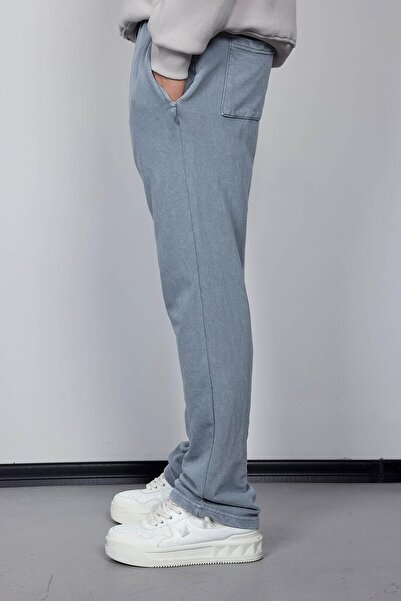 ablukaonline Men's Washable Baggy Fit Tracksuit Gray