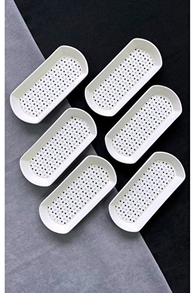 ers erbaşlar Lux Reliefed Milas 6-Piece Lux Oval Breakfast Set