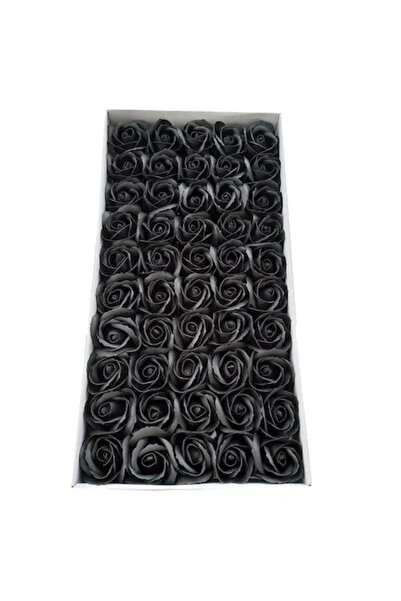 velve Cutie cu 50 trandafiri din sapun, negru, Negru