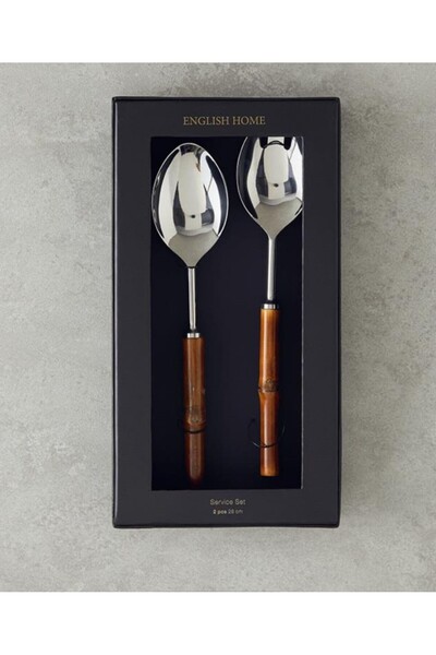 English Home طقم تقديم قهوة من الفولاذ مكون من قطعتين