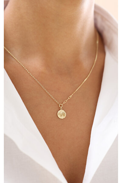 Zeyd Jewelry Antik Esintili Kabartma Fil Figürlü 14 Ayar Altın Kolye