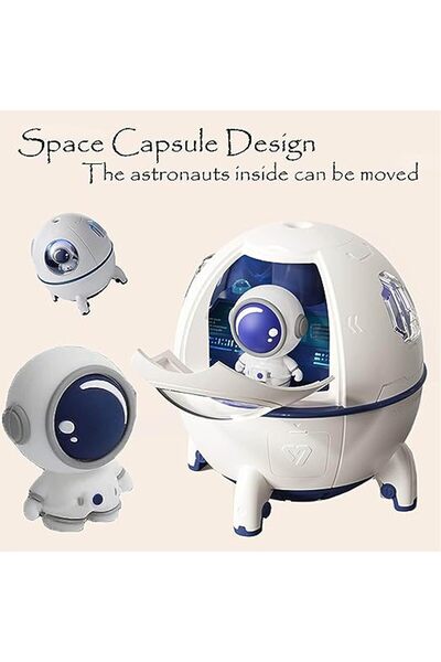 Generic Space Capsule Humidifier Mini 220ml USB Ultrasonic Quiet Air Humidifier for Travel & Gifts