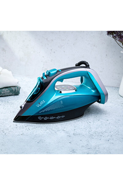 Voltz Iron with LED display Oliver OV51050L, 3200W, 350 ml, Self-clean,Anti-drip&limescale,Turquoise