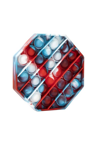 Bibilel Άνοιξέ το τώρα & Γύρισέ το, Σπρώξε το Εξάγωνο Φούσκα Πολύχρωμο Μοντέλο 2