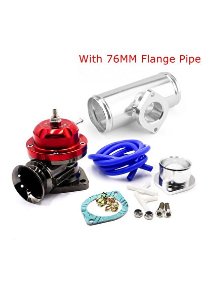 Choice Red with 76mm pipe Type-RS Turbo Blow off Valve Adjustable 25psi BOV With 63mm or 76mm Flange Pipe F