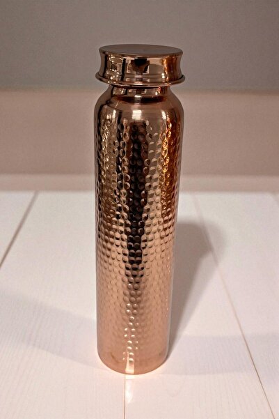 Yardımcı Bakır Since 1997 زجاجة مياه من النحاس النقي 100% مصنوعة يدويًا، زجاجة مياه نحاسية مفيدة جدًا للصحة الطبيعية، زجاجة مياه نحاسية Thermus