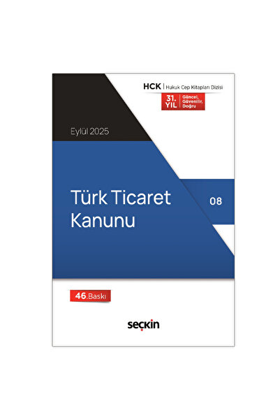 Savaş Yayınevi Türk Ticaret Kanunu - Seçkin Yayınevi Kanun Metinleri Eylül 2025