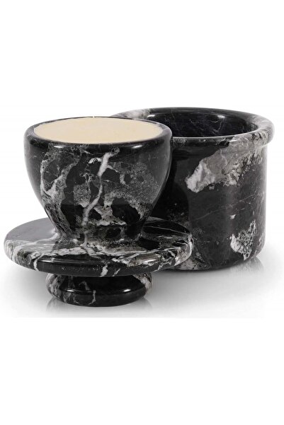 Radicaln Marble Butter Keeper 4.25" Black Zebra Handmade French Butter Crock ...