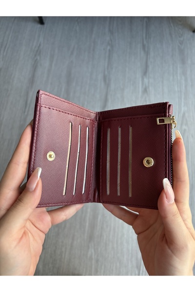 yako Livia Knitted Patterned Women's Wallet – with Card Holder and Coin Compartment, 12X9 cm