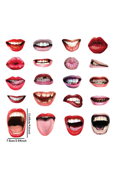 Choice Style B 20pcs/set Adult Funny Lip Mouth DIY Photobooth Props Wedding D...