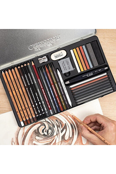Art Tone Ultimo Drawing Set Premium Çizim Seti Metal Kutu 35 Parça