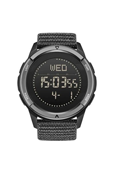 North Edge Men's Wristwatch Military Digital Carbon Army Sport Steps Compass Pacer Pedometer
