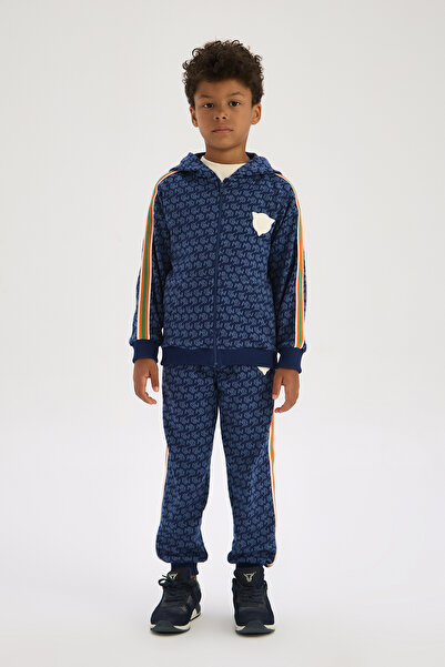 Nebbati Boy Navy Blue Tracksuit Top